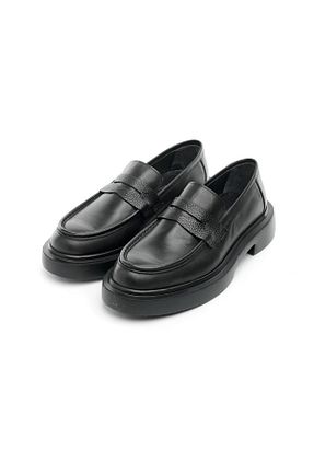 کفش کژوال مشکی مردانه چرم خالص Derinet - کد 893091707