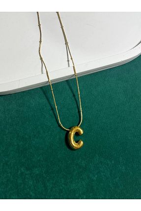 گردنبند استیل ( فولاد ) زرد زنانه استیل (فولاد) FASION JEWELLERY - کد 893095135