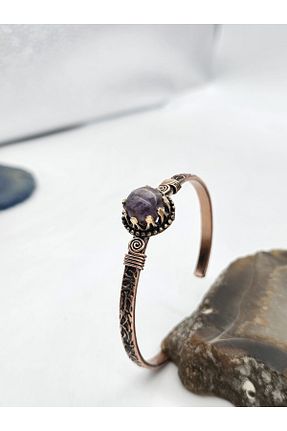 دستبند جواهر متالیک زنانه سنگ طبیعی NBS Beautiful Naturel Stones - کد 893524372