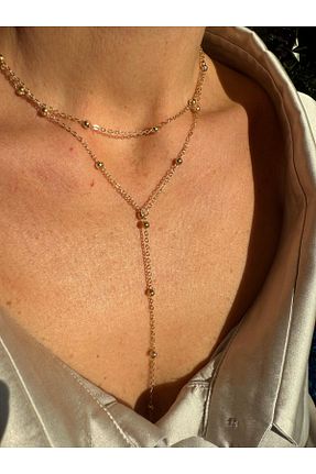 گردنبند استیل ( فولاد ) طلائی استیل (فولاد) tarcin kokusu - کد 893110305