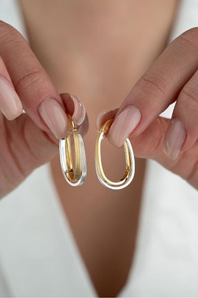 گوشواره نقره رنگی زنانه 925 عیار NEREZE - کد 893112466