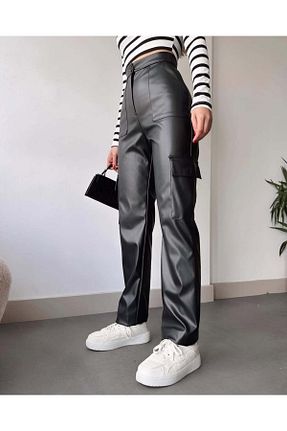 شلوار مشکی زنانه چرم مصنوعی cto your style - کد 893120836