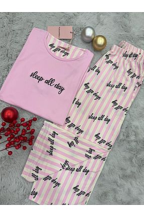 ست لباس راحتی سرمه ای زنانه طرح دار pijamaworld - کد 891785668