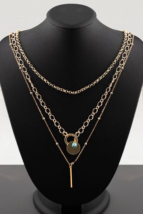 گردنبند جواهر طلائی زنانه پوشش زاماک Sortie Aksesuar - کد 893127598