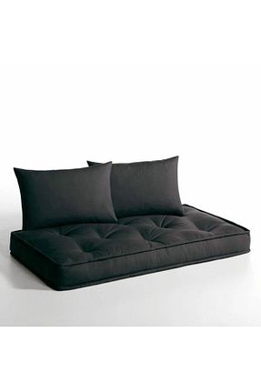 پوف و نیمکت مشکی 150 x 80 beyzima - کد 893146553