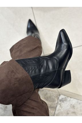 چکمه مشکی زنانه پاشنه متوسط (5-9 سانتی متر) İstanbul - کد 893178157