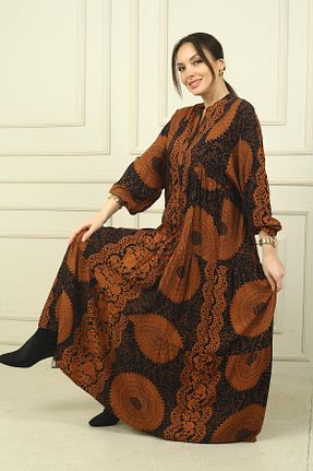 لباس نارنجی زنانه بافتنی By Saygı - کد 893178266