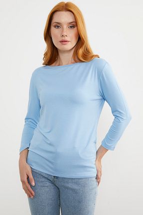 تیشرت آبی زنانه رگولار Sementa - کد 710903659