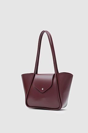 کیف دوشی زرشکی زنانه چرم مصنوعی Shule Bags - کد 893282177