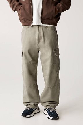 شلوار خاکی مردانه پنبه ای Pull & Bear - کد 893284209