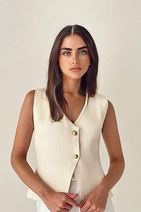 جلیقه بژ زنانه بدون جیب Coral - کد 891752077