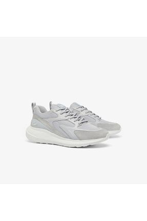 کفش اسنیکر طوسی مردانه بند دار Lacoste - کد 893307833