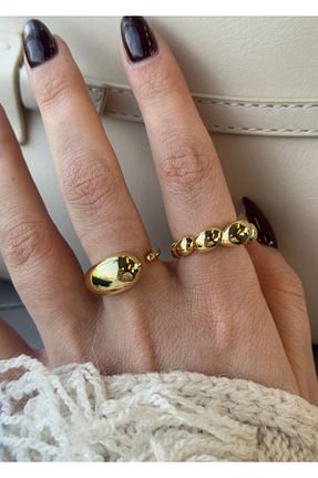 انگشتر جواهر طلائی زنانه پوشش لاکی KİLİGİSTANBUL - کد 893299190