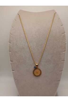 گردنبند استیل ( فولاد ) زرد زنانه استیل (فولاد) TLSMACCESORIES - کد 893305534