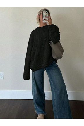 پلیور مشکی زنانه ساده Dier Moda - کد 893298135