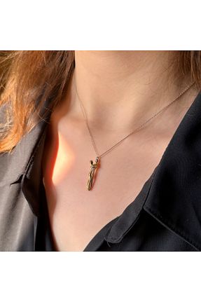 گردنبند نقره طوسی زنانه 925 عیار LOTUS JW - کد 892907446