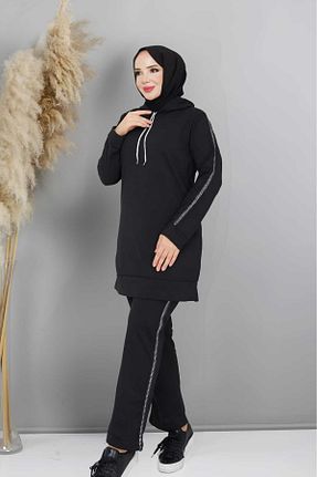 ست گرمکن حجاب مشکی زنانه رگولار CNG MODA - کد 893309427