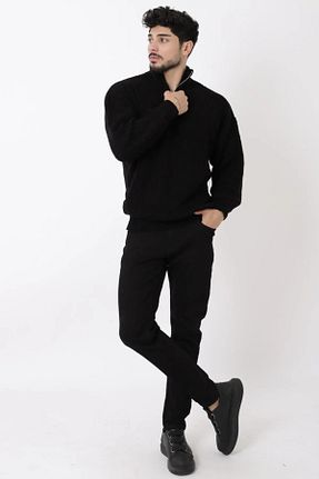 پلیور مشکی مردانه ساده Linoş Kids - کد 893319328