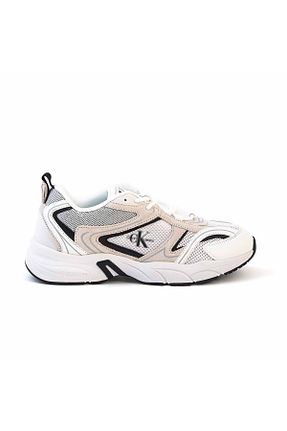 کفش اسنیکر سفید مردانه بند دار Calvin Klein - کد 796459429