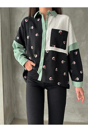 پیراهن مشکی زنانه اورسایز Miss Allos - کد 893321396