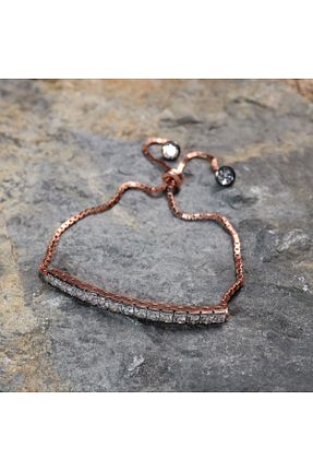 دستبند نقره صورتی زنانه 925 عیار Sima Silver - کد 222714652