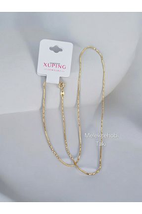 گردنبند استیل ( فولاد ) طلائی زنانه استیل (فولاد) XUPING JEWELRY - کد 893329682