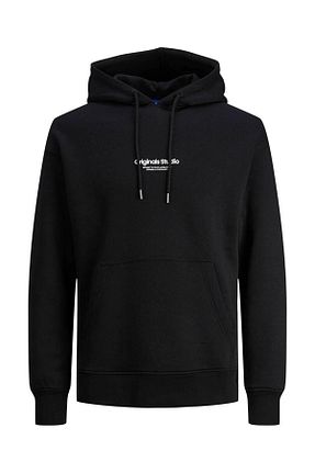سوئیشرت مشکی مردانه ساده Jack & Jones - کد 746461506