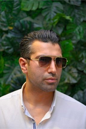عینک آفتابی طلائی مردانه 58 Marisol - کد 802633968