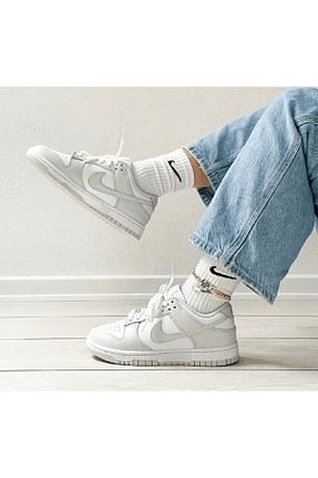 کفش اسنیکر سفید زنانه بند دار Nike - کد 893350969