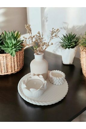 شمع سفید Vanilya MECora Design - کد 893348430