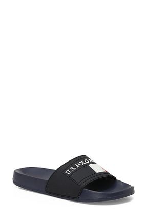 دمپائی سرمه ای مردانه پاشنه تخت U.S. Polo Assn. - کد 893352069