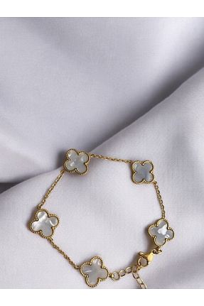 دستبند جواهر زرد زنانه روکش طلا MECora Design - کد 893345850