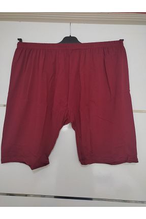ساق شلواری سایز بزرگ زرشکی زنانه بافتنی TOKSOY - کد 893349744