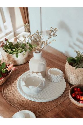 شمع سفید Vanilya MECora Design - کد 893348430