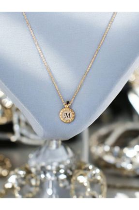 گردنبند جواهر زرد زنانه روکش طلا MECora Design - کد 893351363