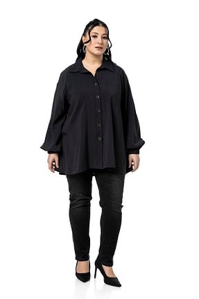 پیراهن سایز بزرگ مشکی زنانه سایز بزرگ DISENTIS MODEST - کد 893365736