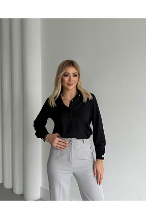 پیراهن مشکی زنانه رگولار VUNTAL - کد 893285077
