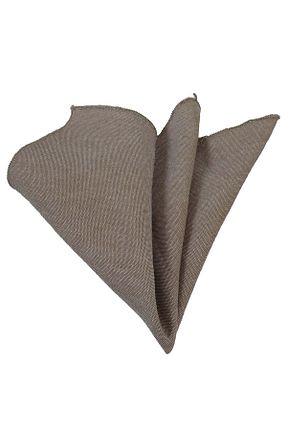 دستمال جیبی قهوه ای مردانه پارچه ای Exve Exclusive - کد 893370489