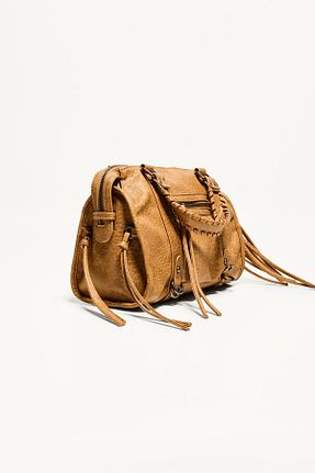 کیف دستی قهوه ای زنانه سایز متوسط Bershka - کد 893398805