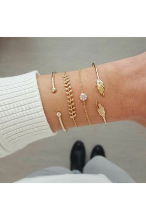 دستبند جواهر طلائی زنانه زیرکن MURASSA BUTİK - کد 893403884