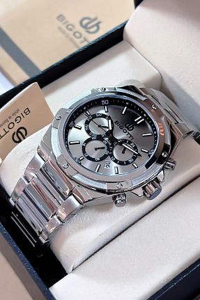 ساعت مچی متالیک مردانه 44 میلی متر Bigotti - کد 893409729