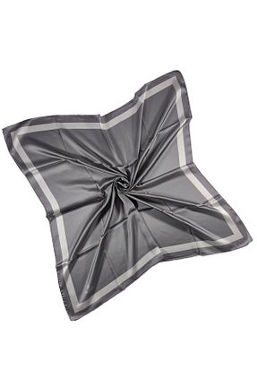 روسری طوسی پلی استر mim eşarp - کد 893425281