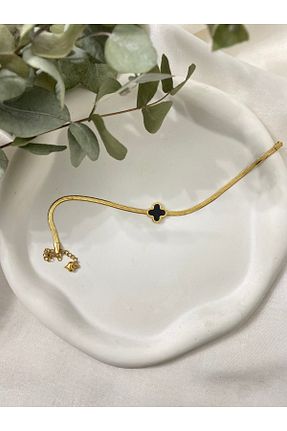 خلخال جواهر طلائی زنانه استیل (فولاد) Tasarım - کد 893423565