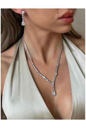 گردنبند استیل ( فولاد ) طوسی زنانه استیل (فولاد) Şirince - کد 893422955