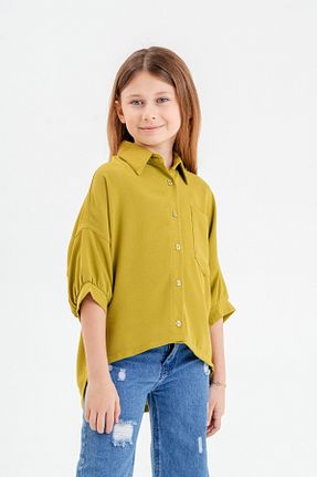 پیراهن سبز بچه گانه رگولار GİYİCEM TEKSTİL - کد 895213007