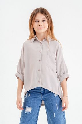 پیراهن بژ بچه گانه رگولار GİYİCEM TEKSTİL - کد 895212797