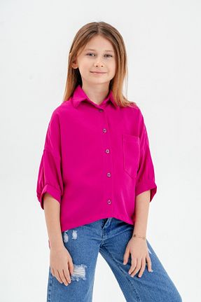پیراهن صورتی بچه گانه رگولار GİYİCEM TEKSTİL - کد 895213848