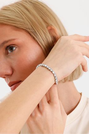 دستبند استیل (فولاد) زنانه استیل (فولاد) Swarovski - کد 882177308