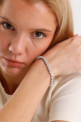 دستبند استیل (فولاد) زنانه استیل (فولاد) Swarovski - کد 882177308