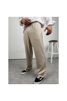 شلوار بژ مردانه پنبه ای MODA - کد 893472787